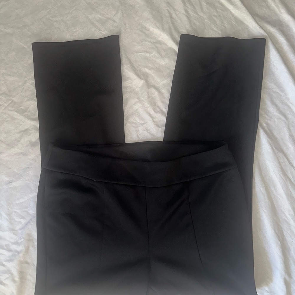 Chic Black Wide Leg Women's Pants